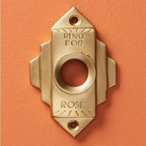 Anthropologie Ring For Rose Doorbell Cover